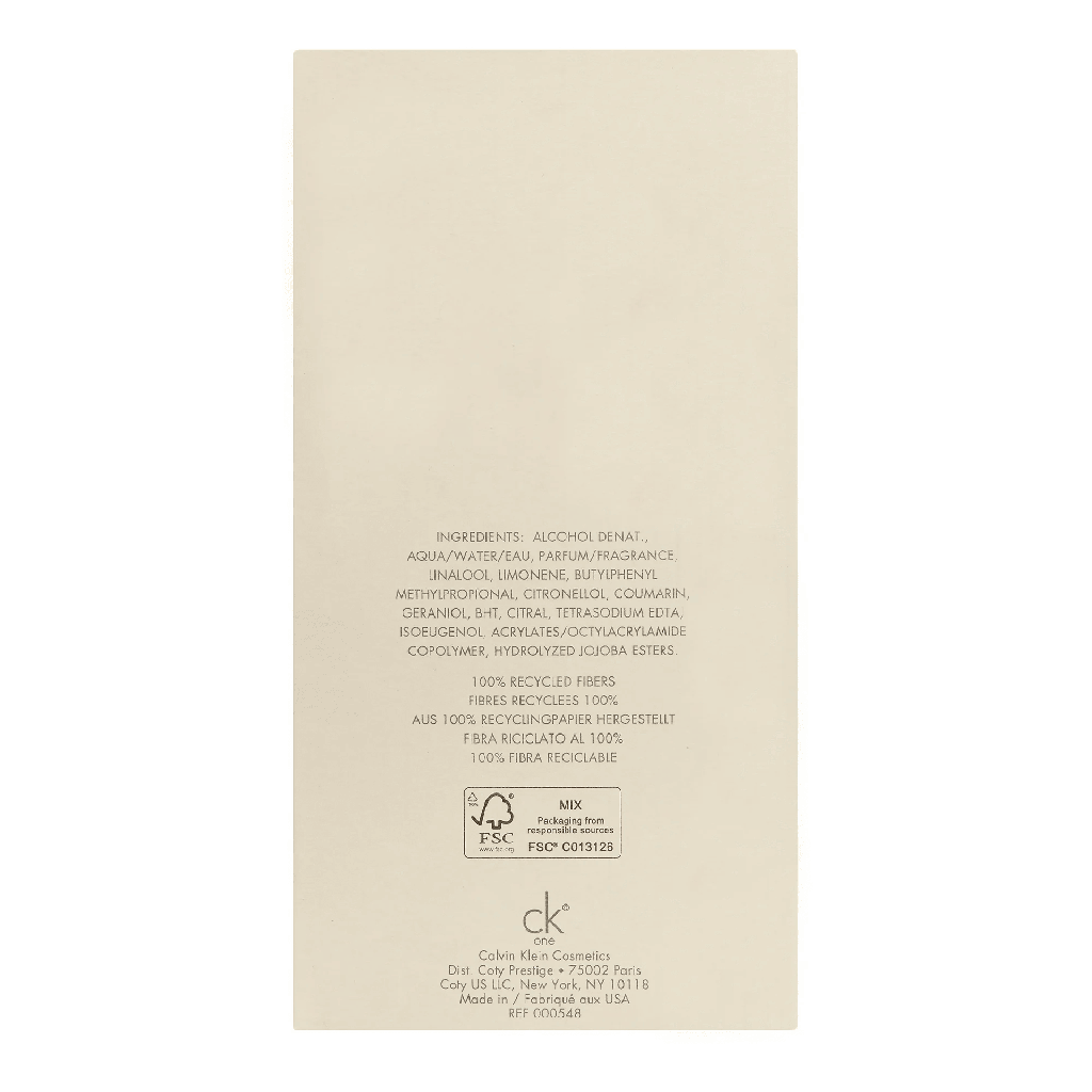 CK ONE 6.7oz U EDT SPRAY