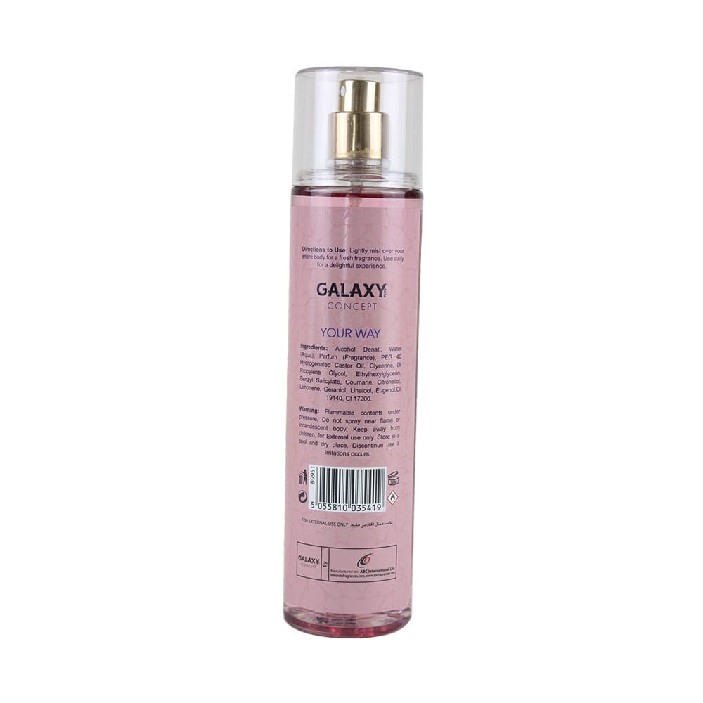 GALAXY BODY MIST YOUR WAY 250ML
