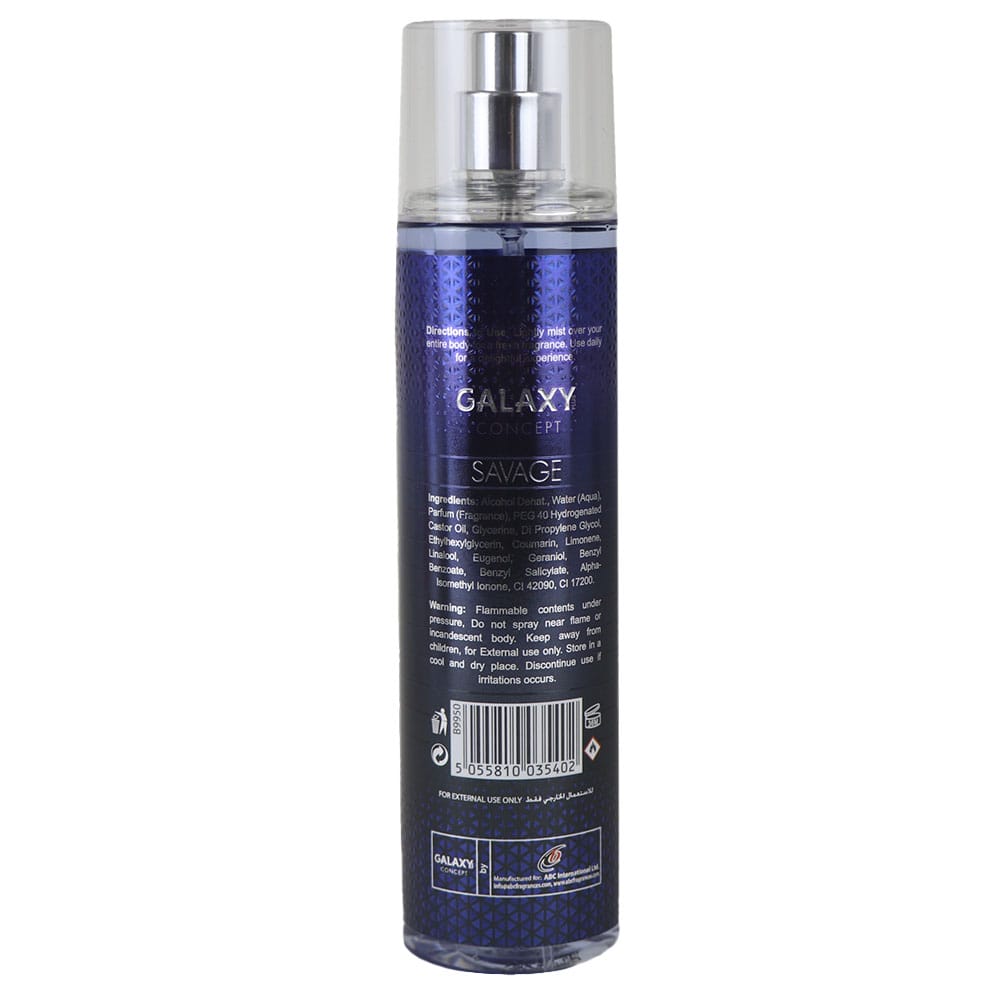 GALAXY BODY MIST SAVAGE 250ML